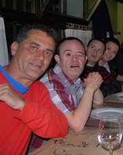 Jano con Marco, Jandro y Lidia